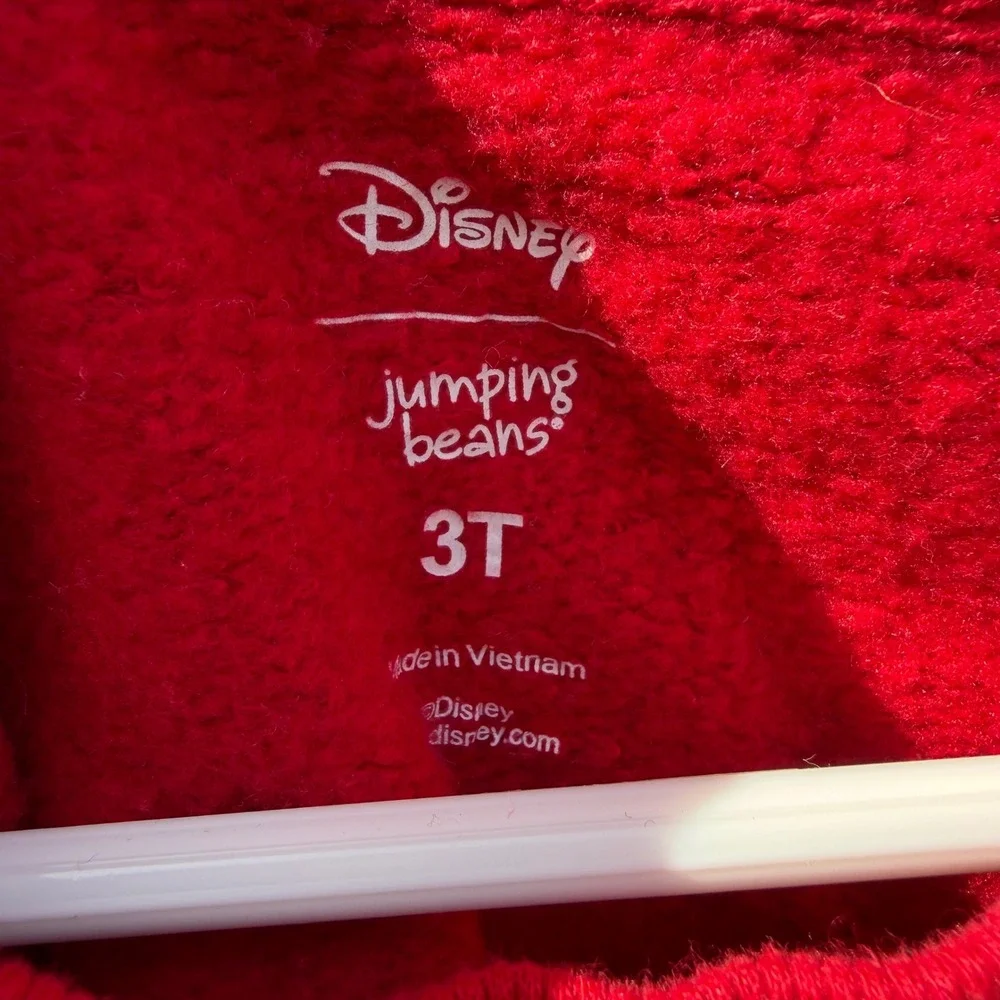 Disney‎ Princess Jumping Beans Red Sweatshirt 3T Cinderella Ariel Belle Winter